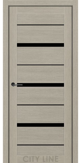 Межкомнатные двери CityLine Express DENVER korfad-express-denver-koton-bez-bravo-collection-s-cernym-steklom